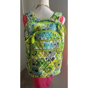 Vera Bradley Retired Limes Up Quilt Campus Backpack School Weekender Travel Gym
